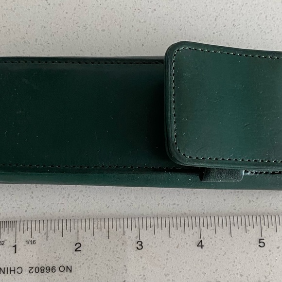 Coach vintage super rare pencil Green Leather Pen Case - Picture 8 of 8